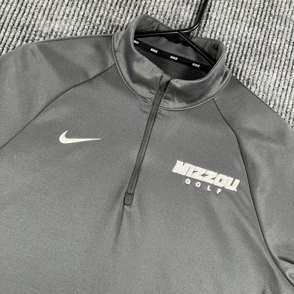Missouri Tigers Mizzou Golf Pullover Womens Medium Nike Long Sleeve 1/4 Zip